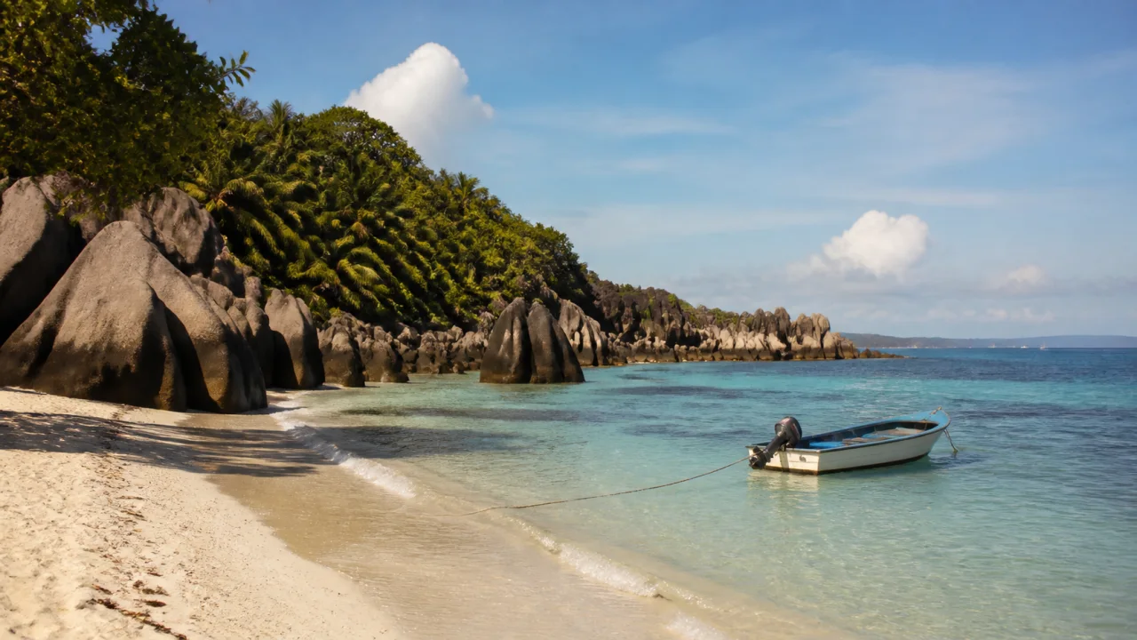 One Day on La Digue: Fishing, Barbecue and an Incredible Sea