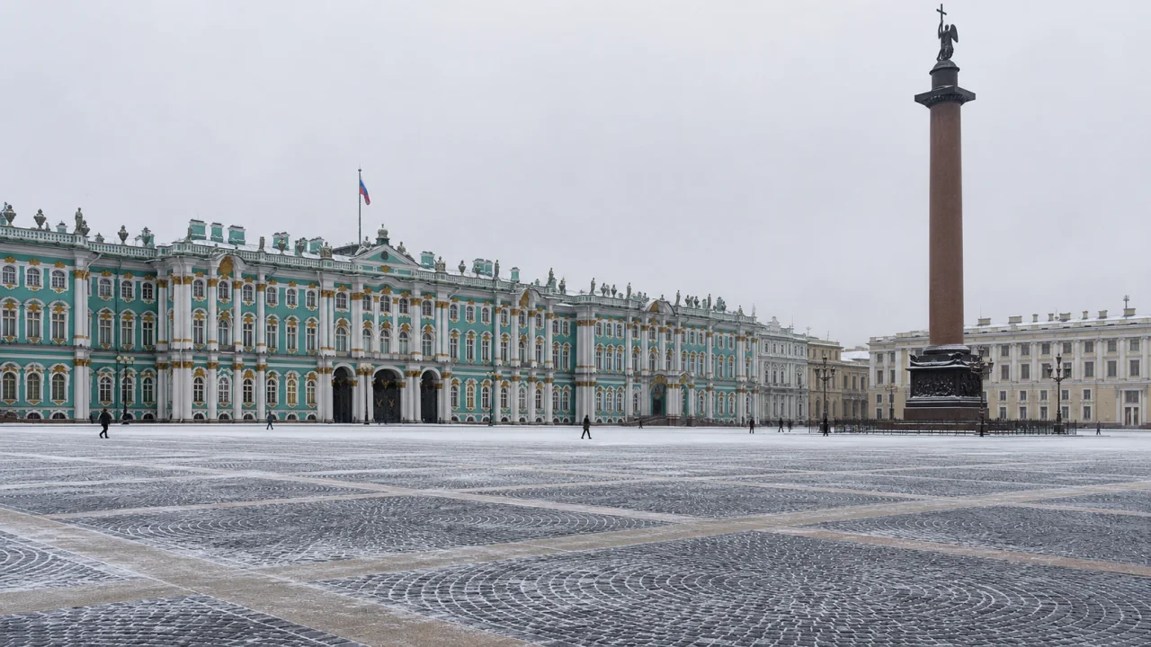 One Winter Day in Saint Petersburg